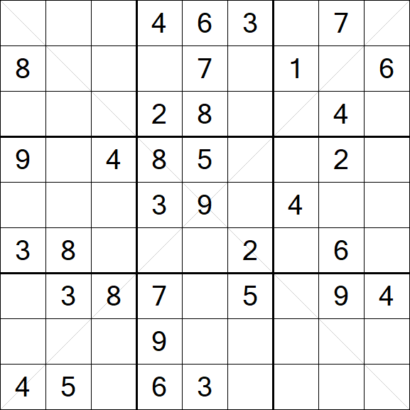 Sudoku X - Medium