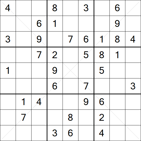 Sudoku X - Medium