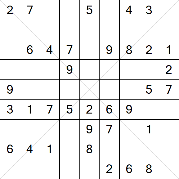 Sudoku X - Medium