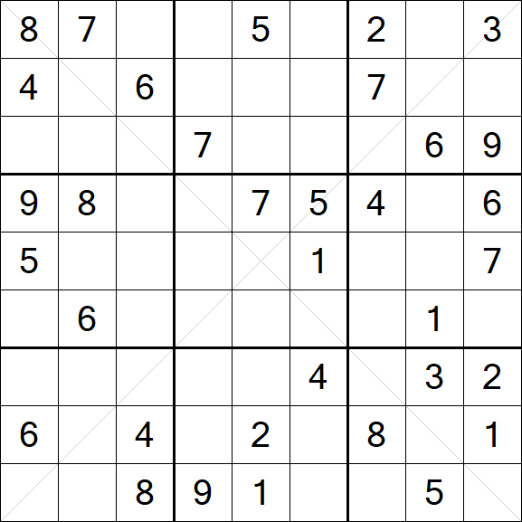Sudoku X - Medium