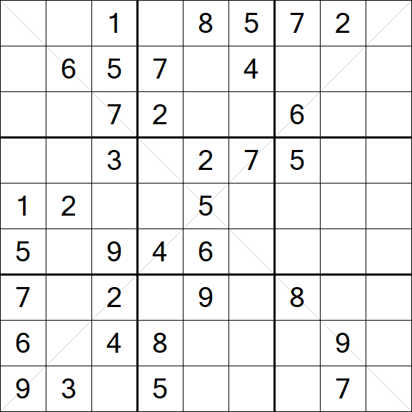Sudoku X - Medium