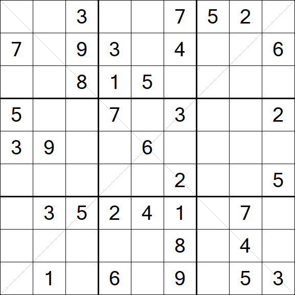 Sudoku X - Medium