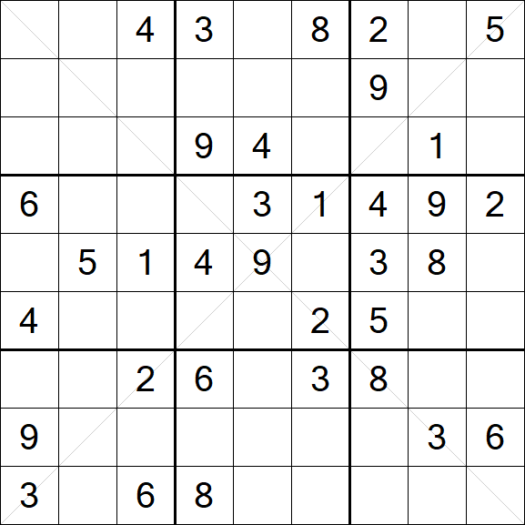 Sudoku X - Medium