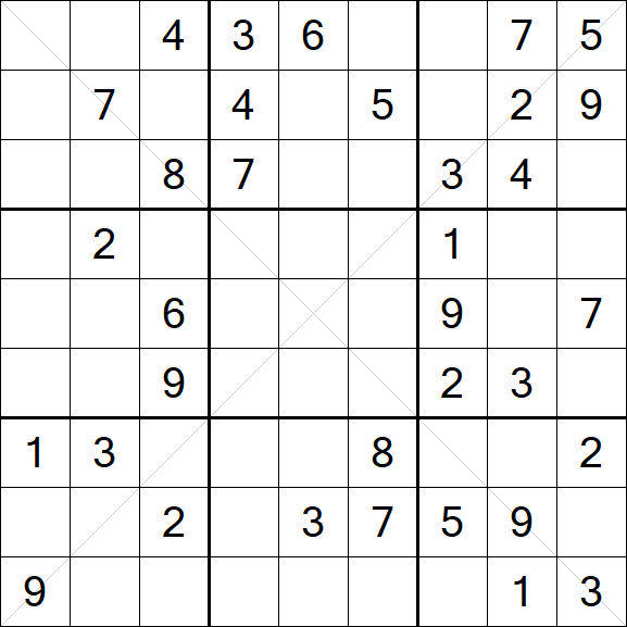 Sudoku X - Medium