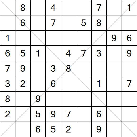 Sudoku X - Medium