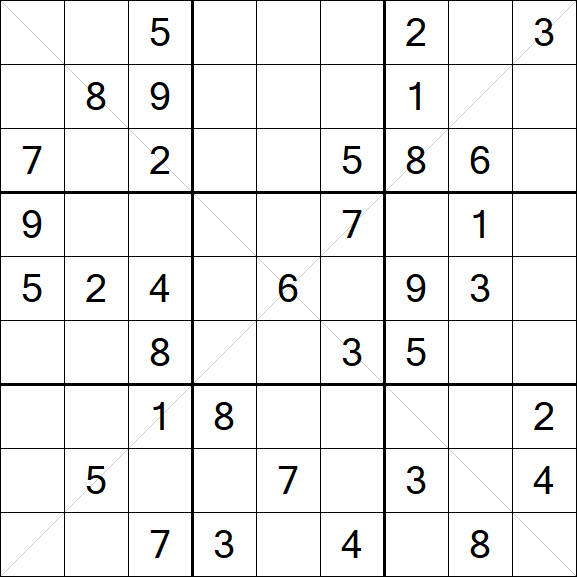 Sudoku X - Medium