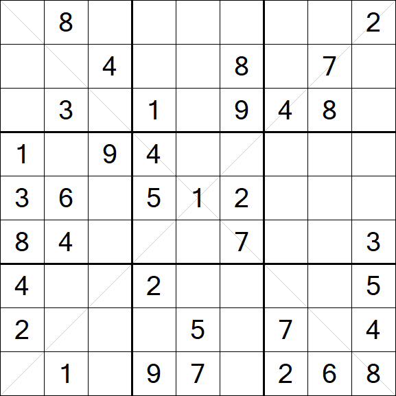 Sudoku X - Medium