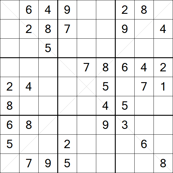 Sudoku X - Medium