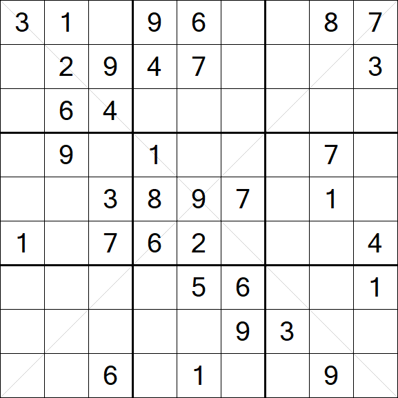 Sudoku X - Medium
