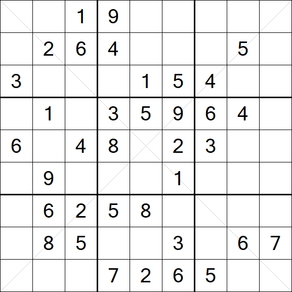 Sudoku X - Medium