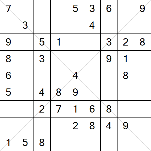 Sudoku X - Medium