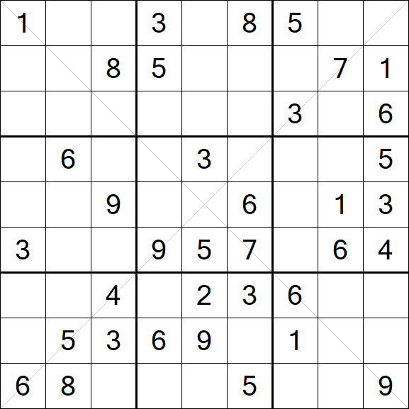 Sudoku X - Medium