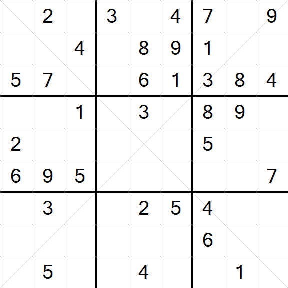 Sudoku X - Medium