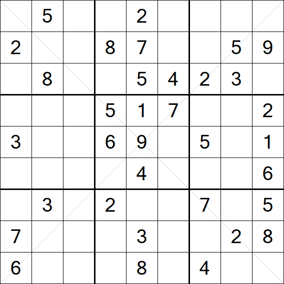 Sudoku X - Medium