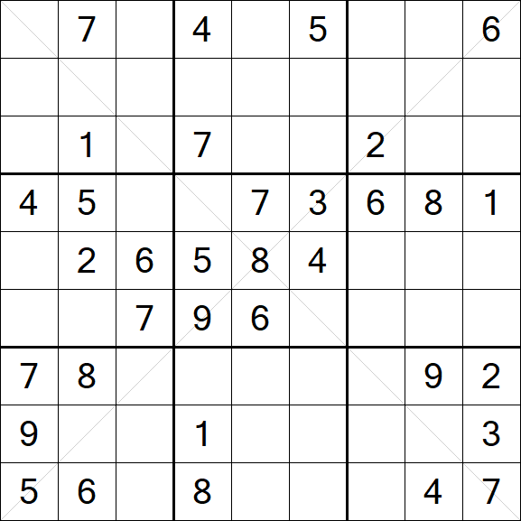 Sudoku X - Medium