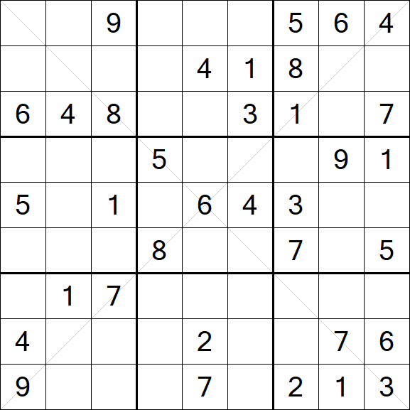Sudoku X - Medium