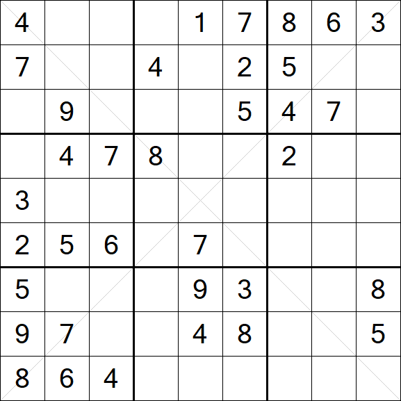 Sudoku X - Medium