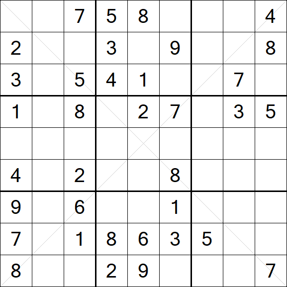 Sudoku X - Medium