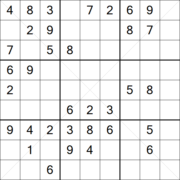 Sudoku X - Medium