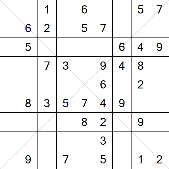 Sudoku X - Medium