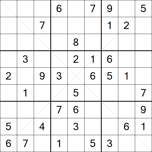Sudoku X - Medium