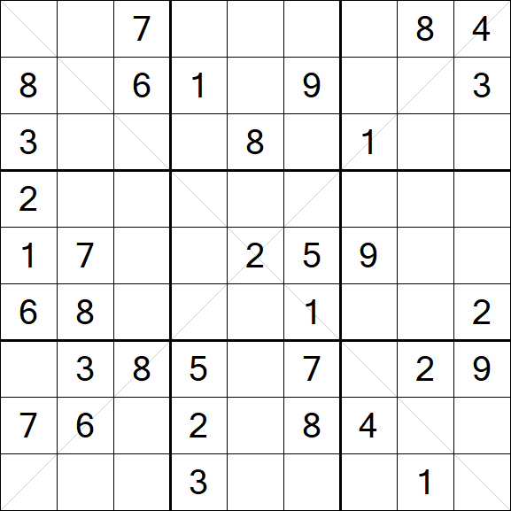 Sudoku X - Medium