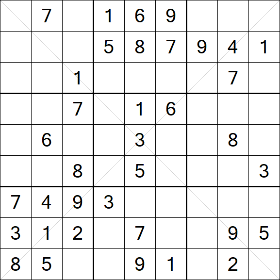 Sudoku X - Medium