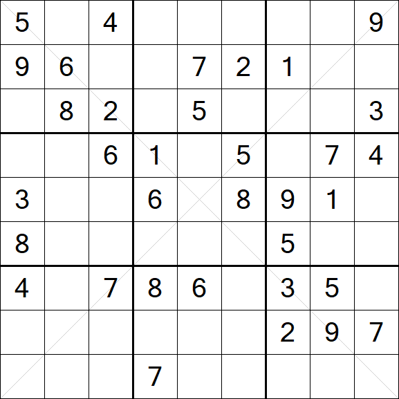 Sudoku X - Medium