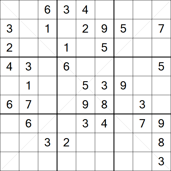 Sudoku X - Medium