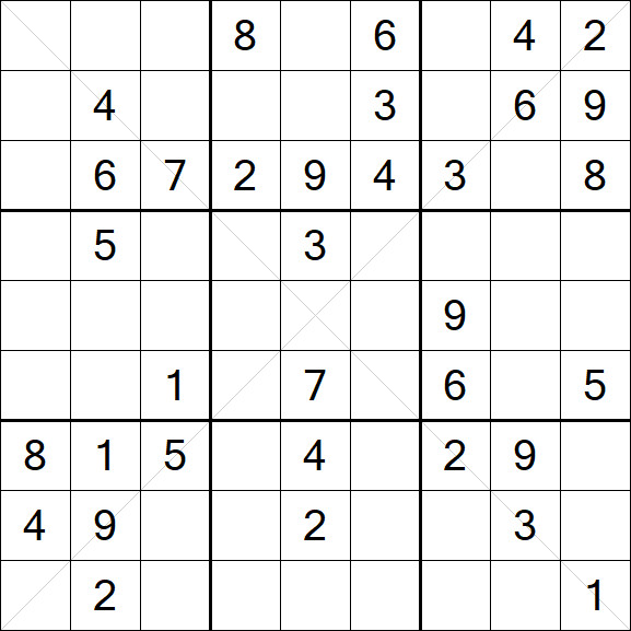 Sudoku X - Medium