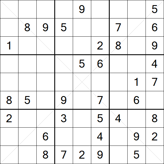 Sudoku X - Medium
