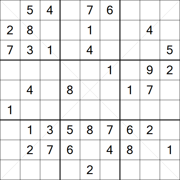 Sudoku X - Medium