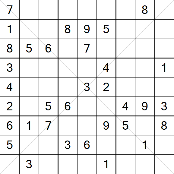 Sudoku X - Medium