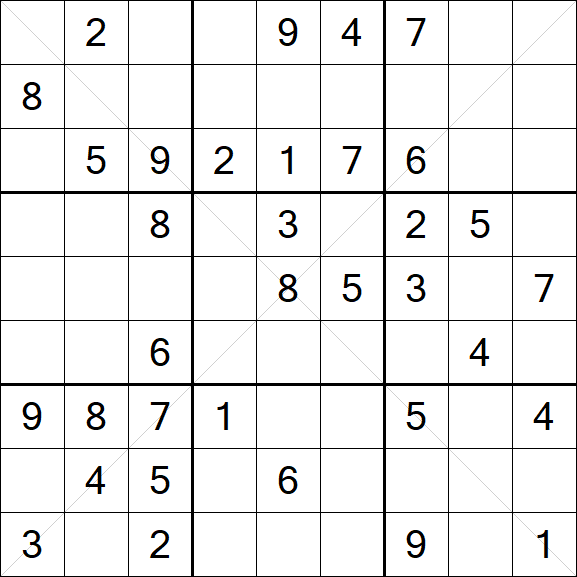 Sudoku X - Medium
