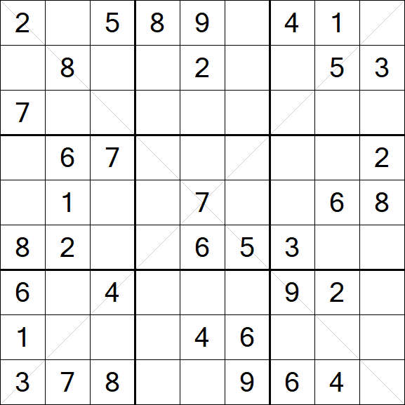 Sudoku X - Medium