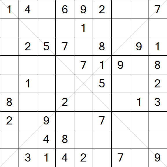 Sudoku X - Medium