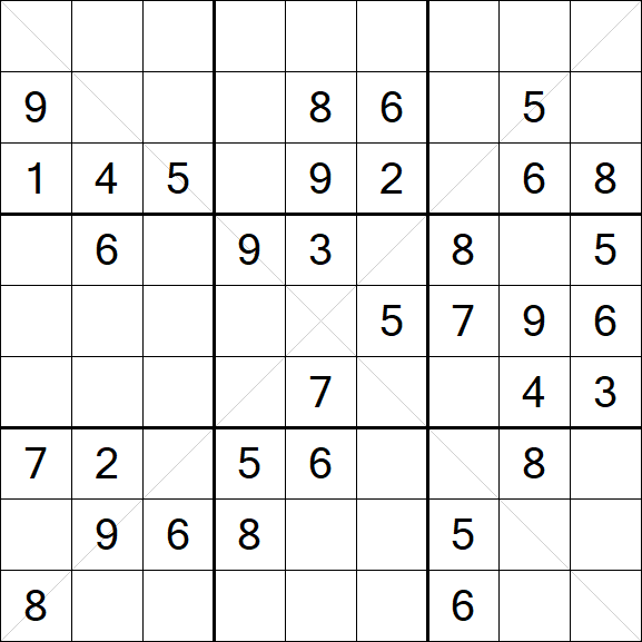 Sudoku X - Medium