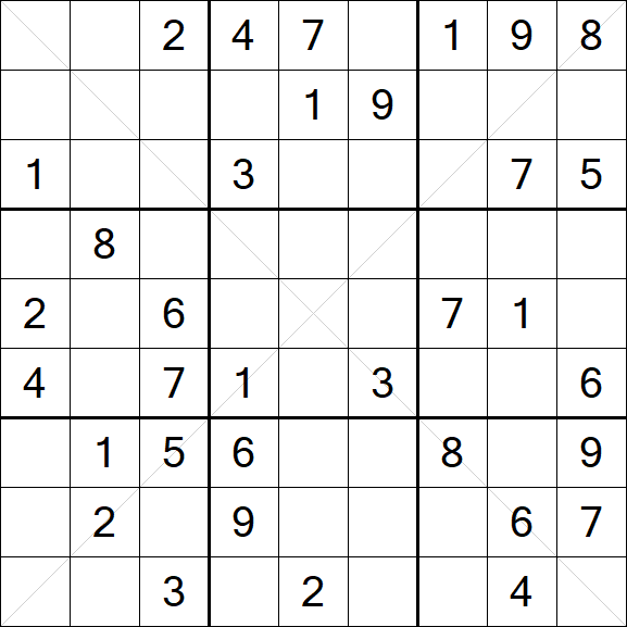 Sudoku X - Medium