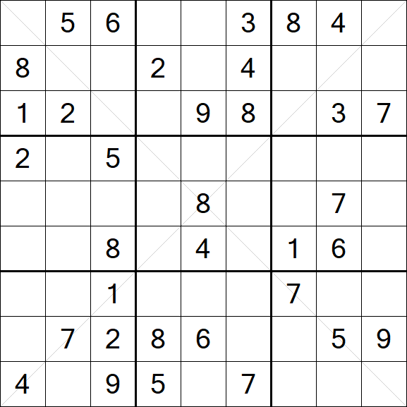 Sudoku X - Medium