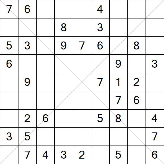Sudoku X - Medium