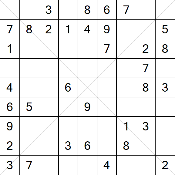 Sudoku X - Medium