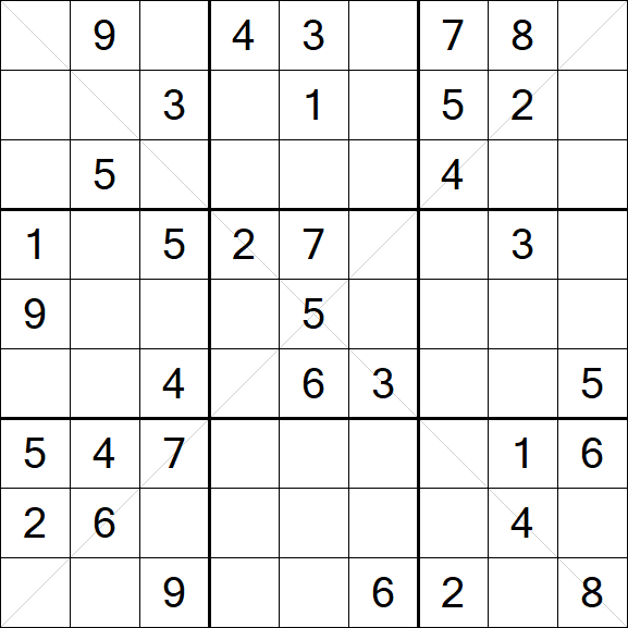 Sudoku X - Medium