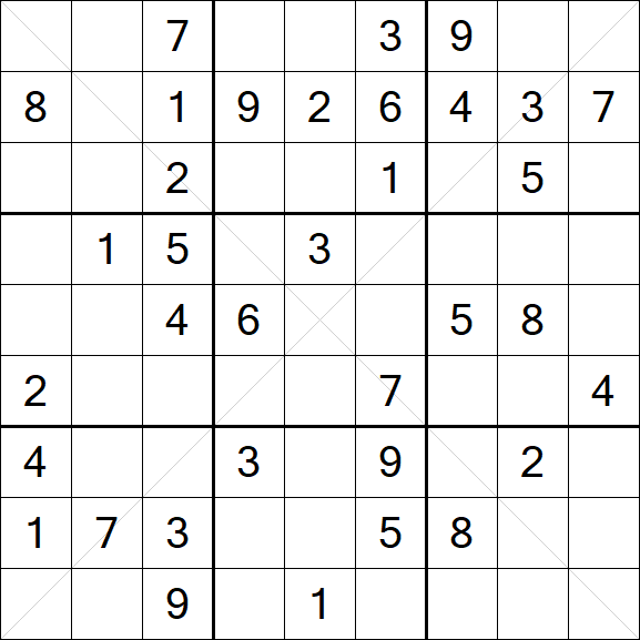 Sudoku X - Medium