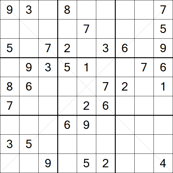 Sudoku X - Medium