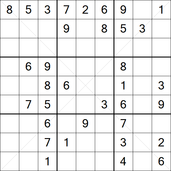 Sudoku X - Medium