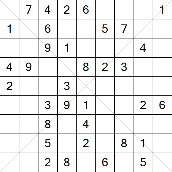 Sudoku X - Medium
