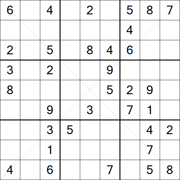 Sudoku X - Medium