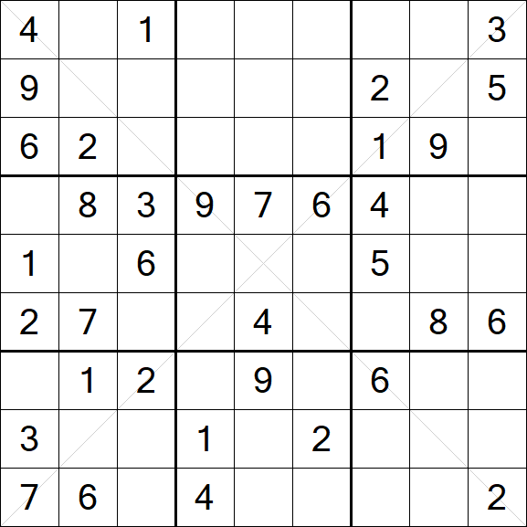 Sudoku X - Medium