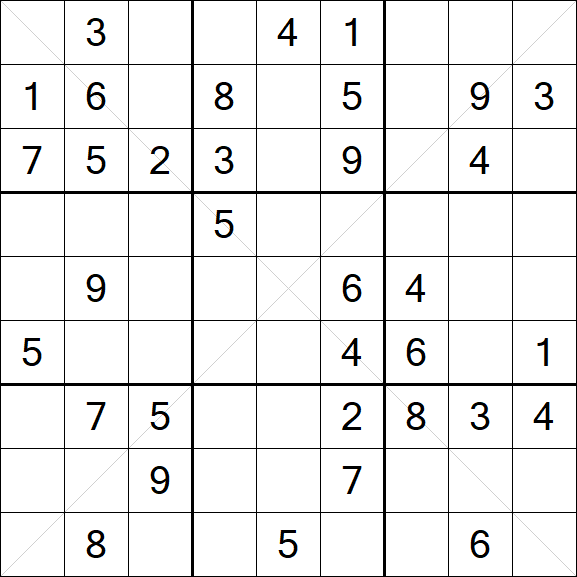 Sudoku X - Medium