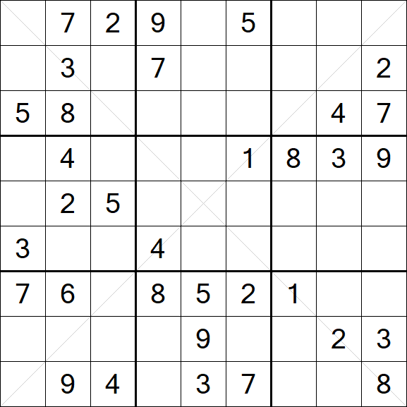 Sudoku X - Medium